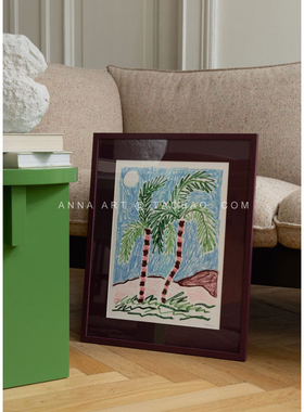 ANNA丹麦设计Karolina Kling小清新插画艺术海报北欧客厅卧室餐厅