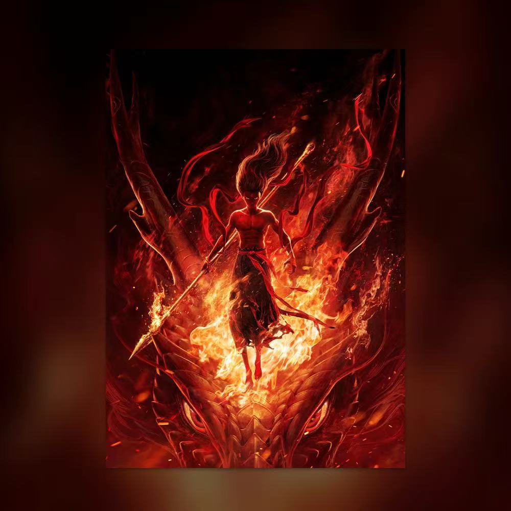 哪吒2 魔童闹海正版周边哪吒骑猪海报挂件钥匙扣票根玩偶杯敖丙