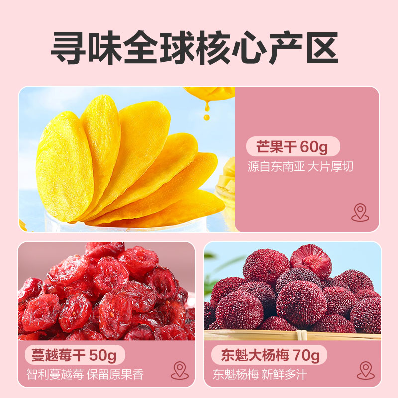 良品铺子水果干大礼包芒果干山楂梅子果干蜜饯零食大礼包送礼整箱