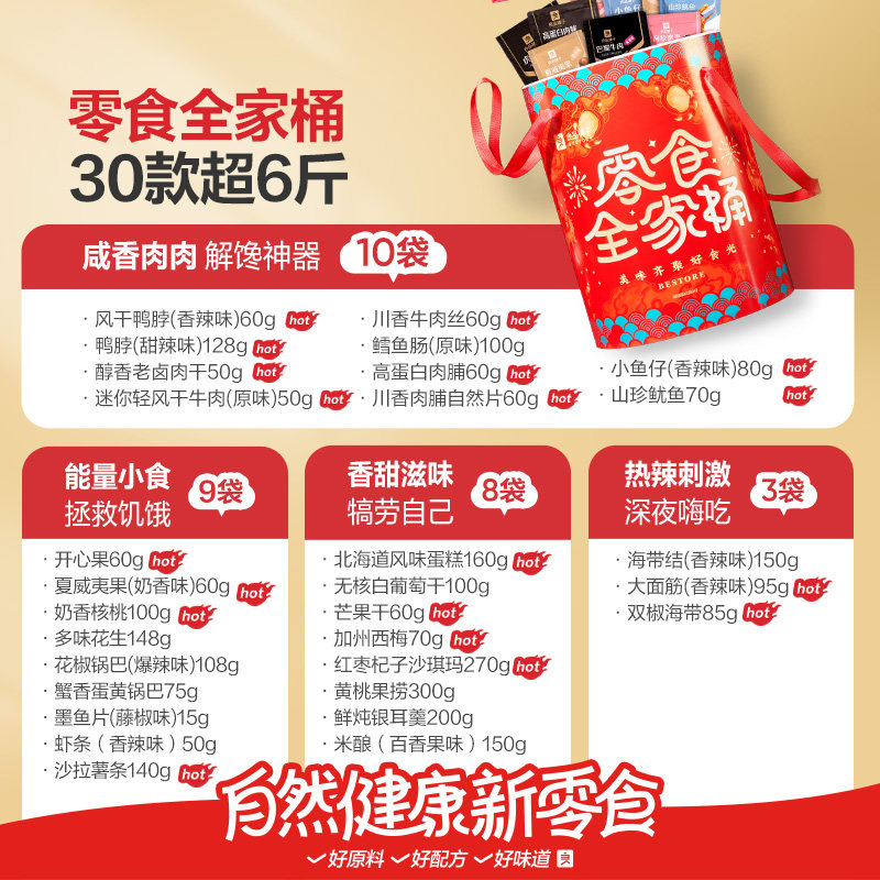 良品铺子零食大礼包送长辈送家长年货礼盒送礼【企业团购专链】,淘宝优惠券,粉丝福利购,淘宝优惠卷