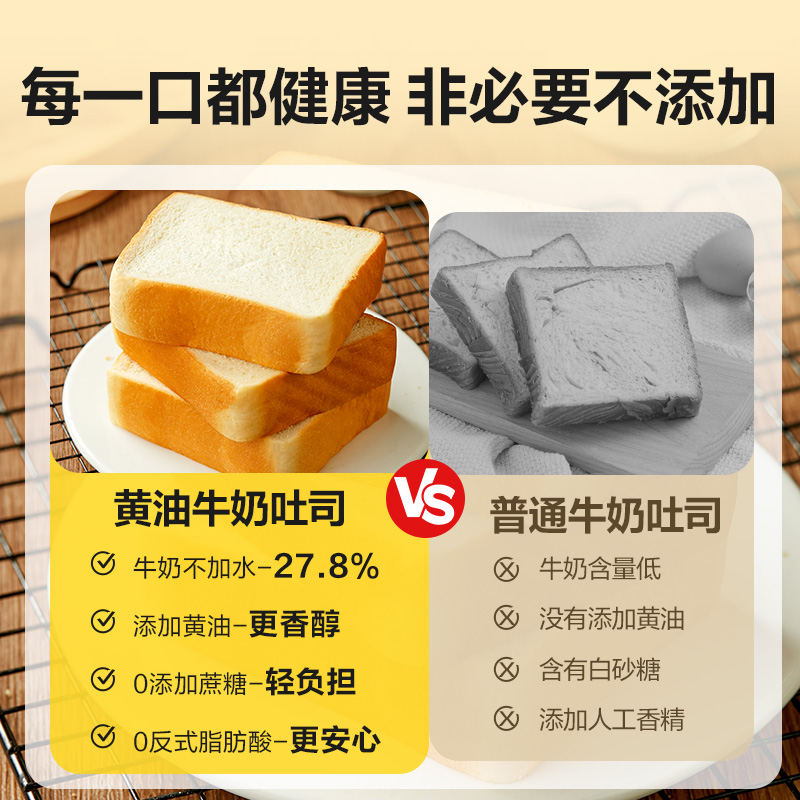良品铺子黄油牛乳吐司面包早餐代餐蛋黄酥整箱