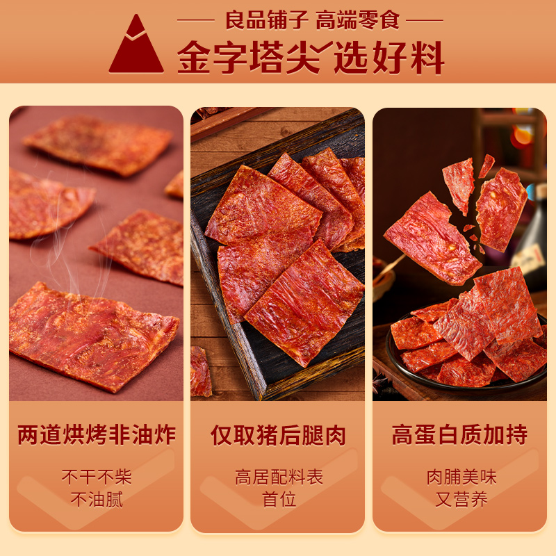 【良品铺子-酥脆猪肉脯35g×2袋】酥脆肉脯猪肉干休闲解馋小零食 - 图1