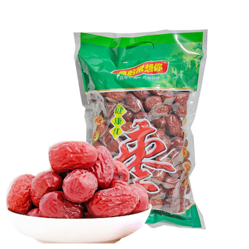 真的常想你健康红枣1500克特级枣实惠袋免洗新疆若羌灰枣即食煲汤 - 图0