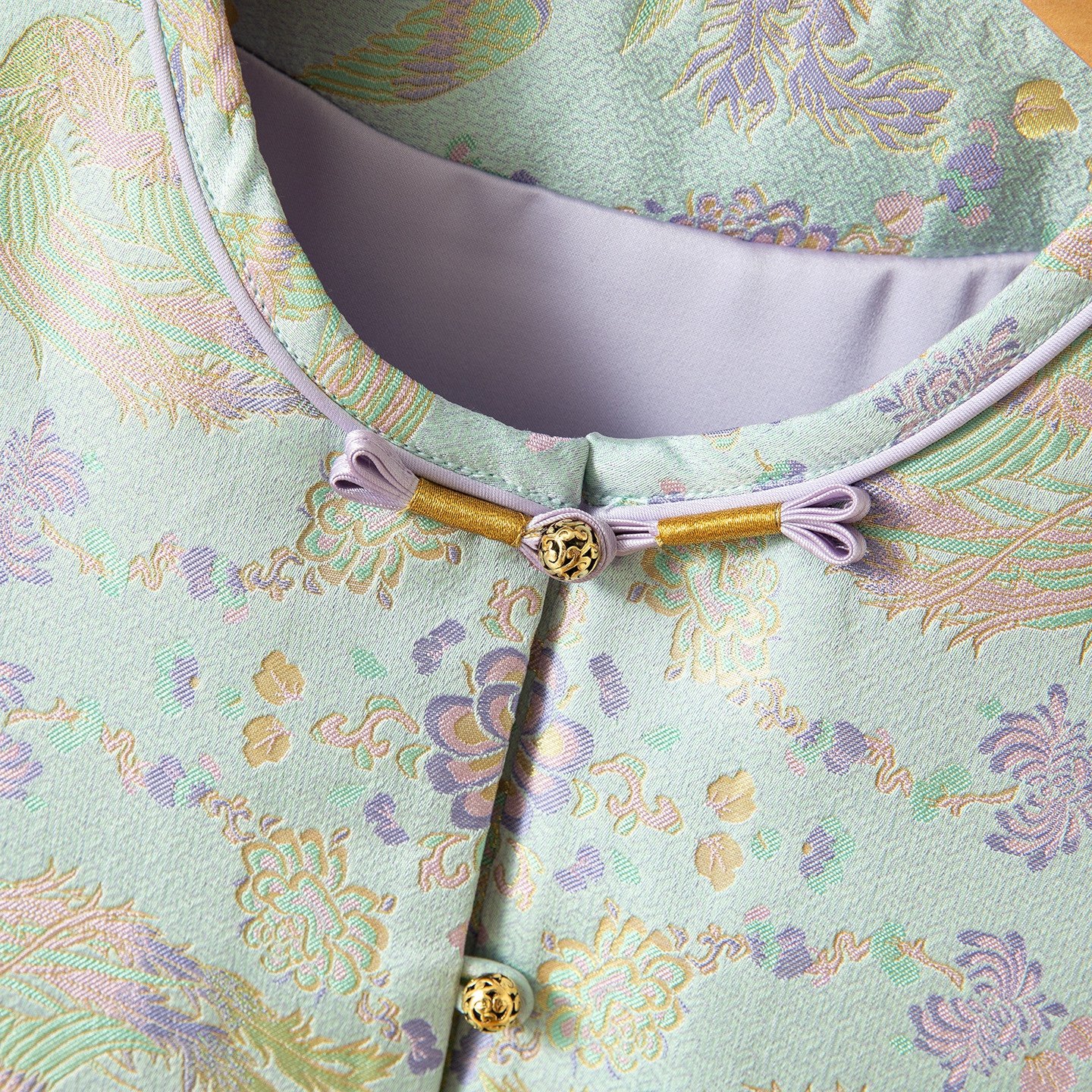 凤凰于飞～真丝桑蚕丝宋锦对襟马甲圆领新中式国风女背心外穿上衣,淘宝优惠券,粉丝福利购,淘宝优惠卷