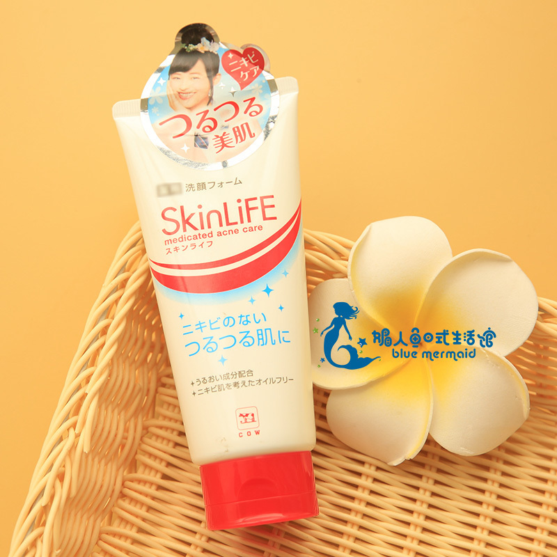 日本 Cow牛乳石鹼 skin life 痘痘護理泡沫洗面奶 130g