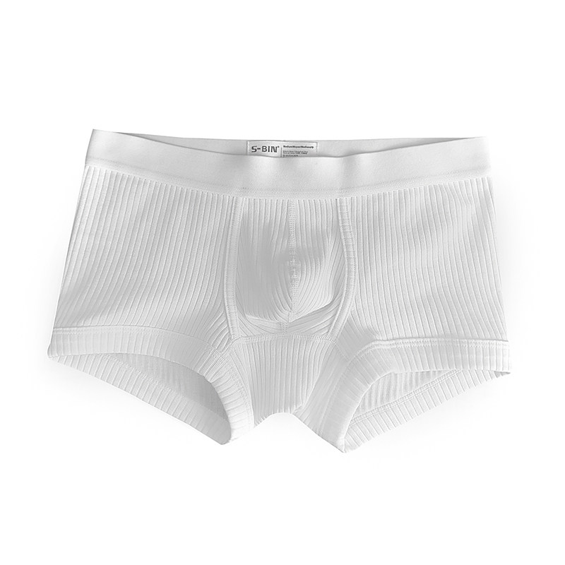 2条装男士平角内裤中低腰纯色螺纹棉U凸舒适透气简约四角裤头包邮,淘宝优惠券,粉丝福利购,淘宝优惠卷