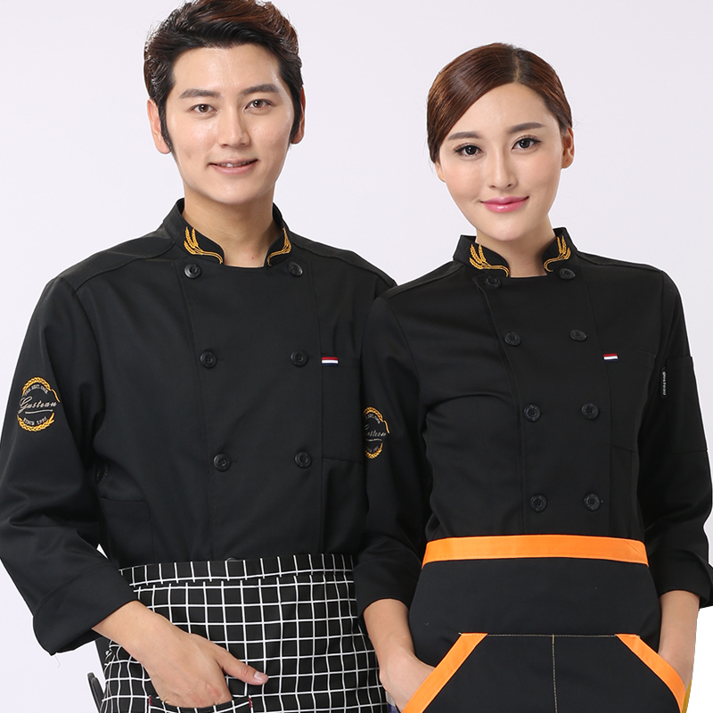 厨师服长袖秋冬装酒店餐饮饭店后厨师工作服中国厨房衣服中国风 厨师服长袖秋冬装酒店餐饮饭店后厨师工作服中国厨房衣服中国风