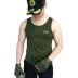 Màu xanh lá cây đội ngụy trang nam vest thời trang quân đội fan hâm mộ Slim fit từ đáy áo căng bông thể thao vest - Áo vest cotton áo khoác lông Áo vest cotton