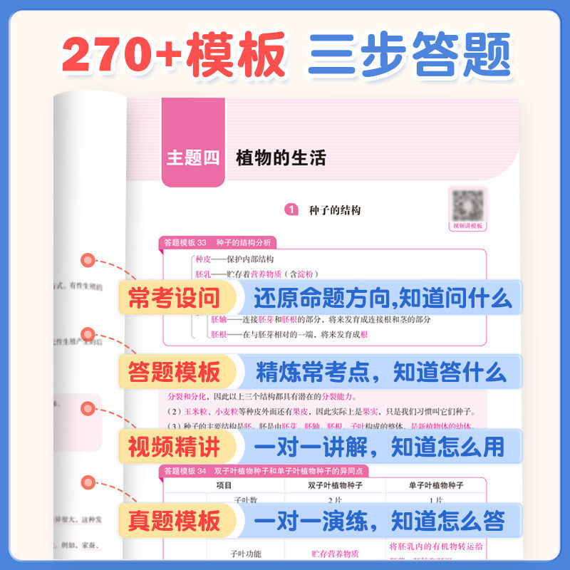 2026初中政治历史答题模板中考开卷速查初一二三789七八九年级上下册道德与法治万能答题技巧模版 金牛耳小四门道法知识点总结资料