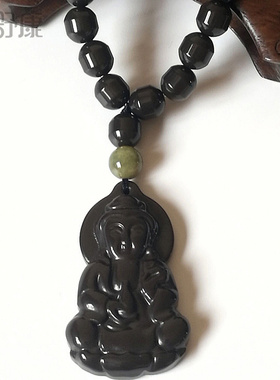 托玛琳项链超亮锗石电气石黑碧玺