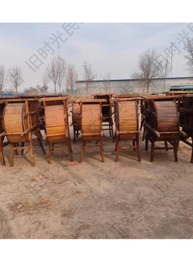 民俗老物件谷风车复古怀旧纪念品收藏展览装饰道具摆件老风车影视
