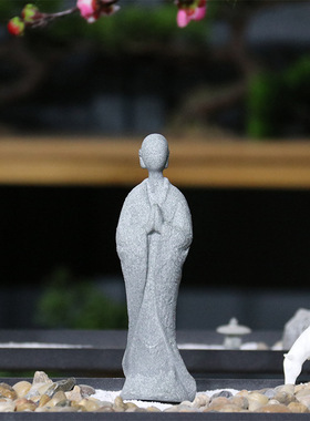 造景砂岩禅意玄关佛像人物