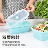 Силиконовый складной ланч-бокс, мини-бокс, ящик для хранения, банка для хранения