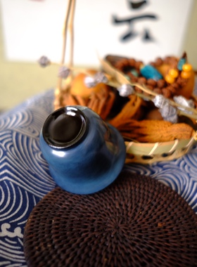漆器｜髹缮斋原创设计大漆蛋壳镶嵌茶杯酒杯中国式礼品竹之叶系列