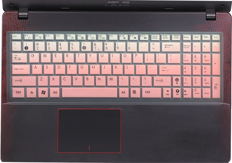 华硕15.6寸键盘膜R510L手提电脑W508M笔记本配件A550J凹凸保护膜 - 图1