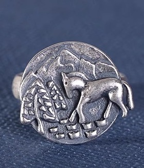 小众设计精致女款开口生肖马戒指