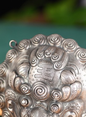 醒狮吊坠复古做旧小众设计挂件女