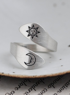 古银铺s925纯银复古朝朝暮暮泰银