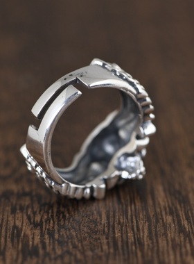 古银铺纯银复古泰银工艺饰品男款