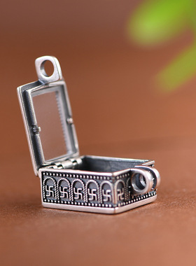 纯银吊坠嘎乌盒小众设计佛龛女款