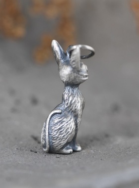 古银铺s925纯银复古风送女神吊坠