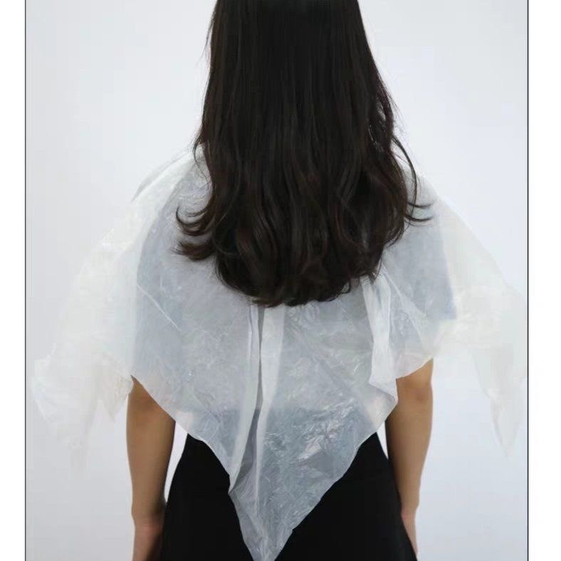 一次性披肩加厚染发围布焗油烫发理发店围脖松紧口塑料防水油包邮,淘宝优惠券,粉丝福利购,淘宝优惠卷