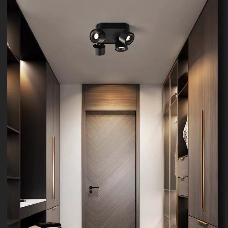 高显指LED明装COB创意可调角度吸顶天花客厅过道背景墙无主筒射灯,淘宝优惠券,粉丝福利购,淘宝优惠卷