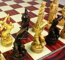 American Chess Romana Mythology Model Pawns 18 Cherry Wood Chessboard Highlight Solid Wood