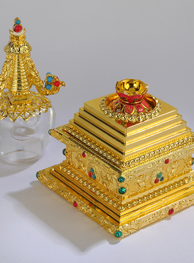 合金亚克力摆件民族风密宗菩提塔