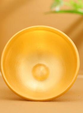 藏式紫铜镀金雕花供水杯