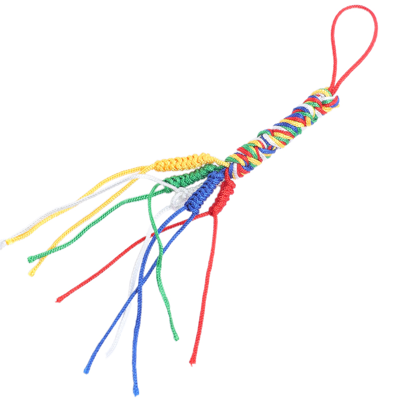 金刚结藏式手工编织五彩线虫草金刚吉祥车挂中国结汽车挂件手机链