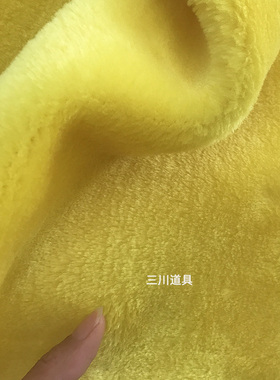 柜台毛绒布金黄色铺垫布