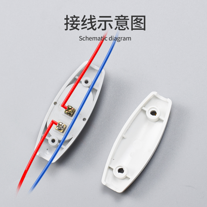 床头按钮开关 手捏开关船型吊顶风扇电台灯线上电源控制器大功率 - 图0