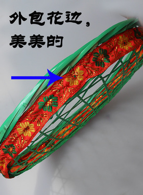 畲族第九届荷花奖畲山春舞蹈服装儿童踩茶表演服表演舞蹈道具筛子