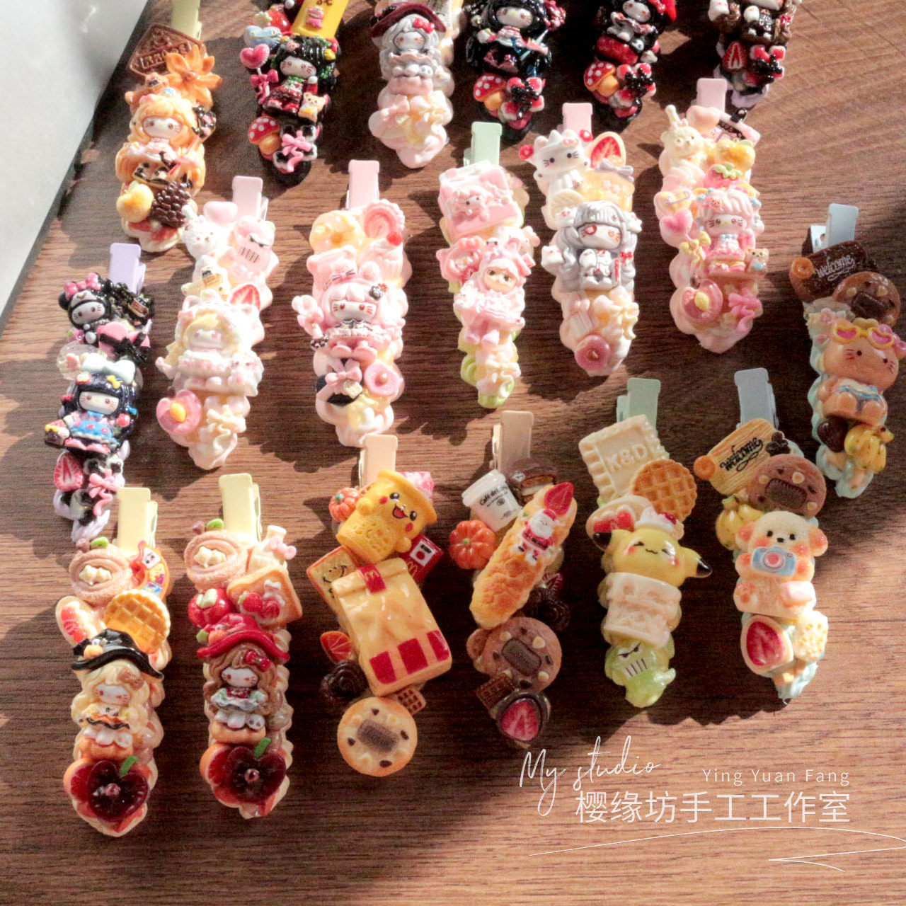 软萌奶呼定型长尾夹咖啡焦糖奶油胶发夹棉花糖发饰头饰女生配饰品,淘宝优惠券,粉丝福利购,淘宝优惠卷