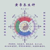 Traditional Chinese Medicine Health Care Culture Medical Exhibition Yellow Emperor Health Care Clock Health Meridian Health Care Poster Human Meridian Acupoint Exhibition Board