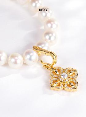 金刚杵项链珍珠圆珠项链挂吊坠女