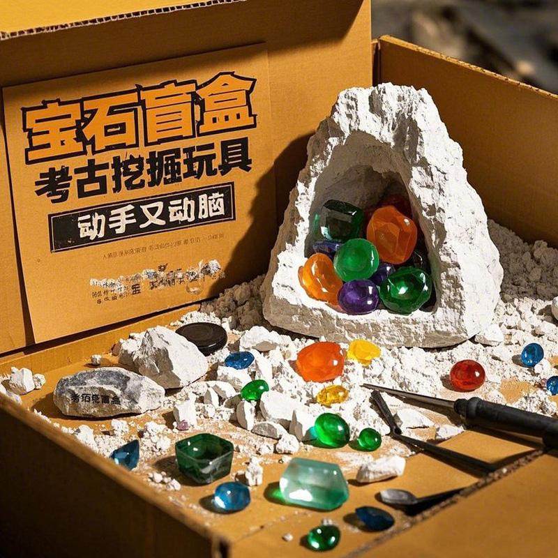 玩具挖掘考古恐龙夜光宝石琥珀昆虫手工DIY儿童女孩男孩,淘宝优惠券,粉丝福利购,淘宝优惠卷