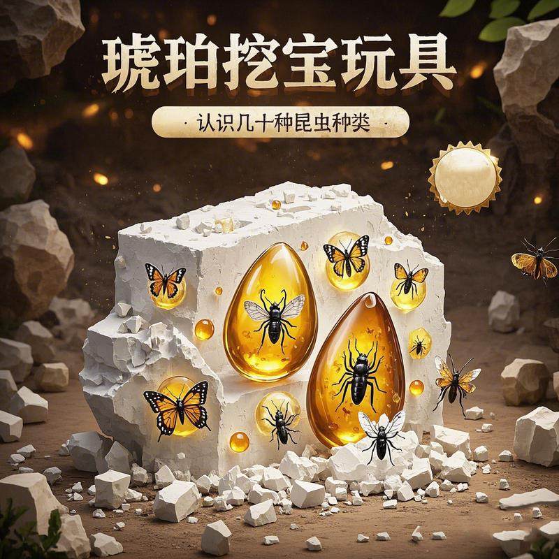 挖掘玩具考古探索宝石琥珀昆虫恐龙夜光手工DIY男女童趣味智,淘宝优惠券,粉丝福利购,淘宝优惠卷