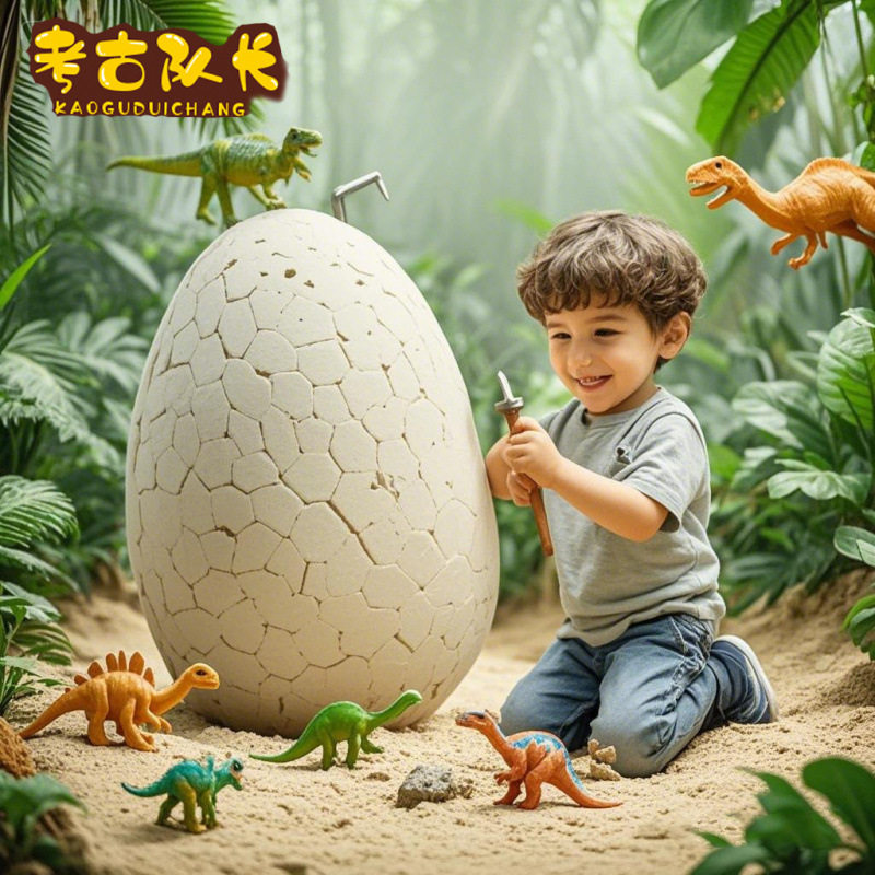 考古挖掘玩具超大恐龙蛋男孩动手工DIY化石寻宝游戏,淘宝优惠券,粉丝福利购,淘宝优惠卷