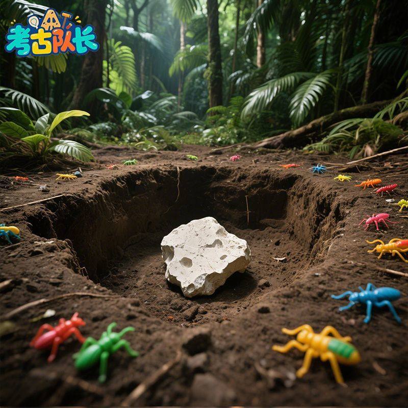 考古挖宝玩具森林昆虫宝藏儿童动手工DIY男女孩过家家岁发掘盲盒B,淘宝优惠券,粉丝福利购,淘宝优惠卷
