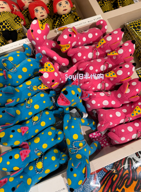 Sayi日本直邮 草间弥生yayoi kusama水玉波点狗狗挂件钥匙扣包挂