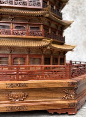 中式古建筑模型转运塔转轮藏摆件礼品工艺品