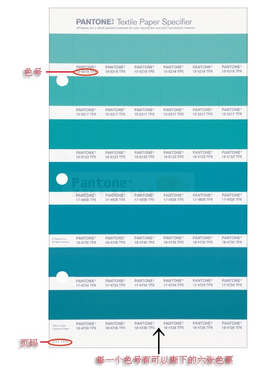 Pantone单张色卡TPG可撕色票1-7-开头CU 8/10金属 9粉彩补充色TPX - 图0