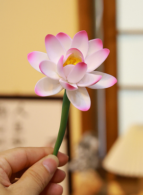 景德镇手绘鱼戏莲花手工制作花瓶
