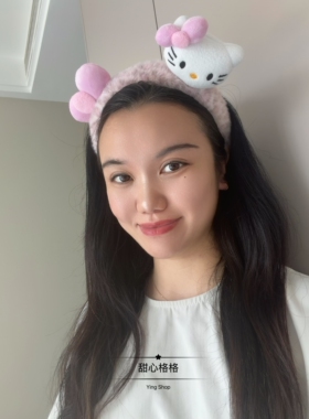 舒适防滑~高版本猫咪洗脸发箍
