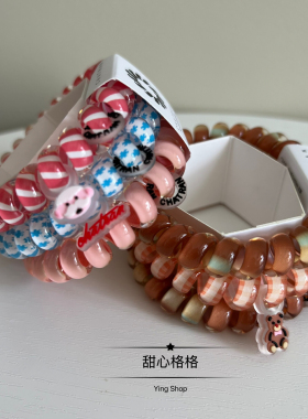 出口欧美~高级感电话线发圈
