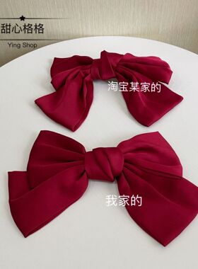 韩国发夹后脑勺大蝴蝶结杨青同款
