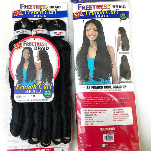 braid freetress french curl loose weave hair波浪长卷辫子假发 - 图3