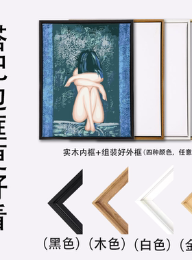 送礼|diy数字油画哭泣女孩丙烯颜料画笔家居摆件装饰挂画肌理油彩
